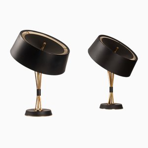 Italian Table Lamps by Oscar Torlasco for Lumi, 1950s, Set of 2