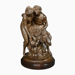 After Clodion, La Famille du Faune, Late 1800s, Terracotta