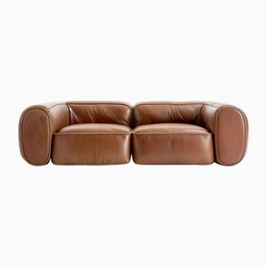 Canapé Dolce Caramel en Cuir par Hommés Studio