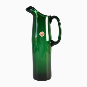 Caraffa in vetro di Wilhelm Braun Feldweg per Kristallwerk Hirschberg, anni '50