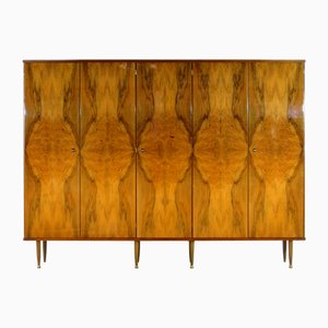 Armoire 5 Portes Mid-Century en Noyer de Haute Qualité, 1960s