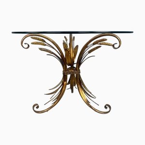 Mesa auxiliar Hollywood Regency vintage, 1970