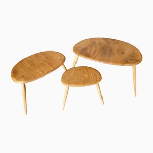 Pebble Satztische von Ercol, 3er Set