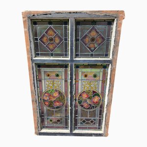 Antique Leaded Glass Window, 1880