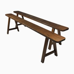 Bancs de Salle à Manger Vintage, France, Set de 2
