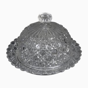 Napoleon III Butterdose aus Kristallglas, frühes 20. Jh. von Baccarat