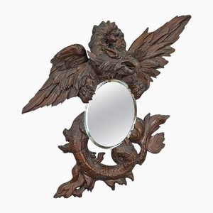 Miroir Victorien avec Dragon Sculpté dans le style de Gabriel Viardot, 1880
