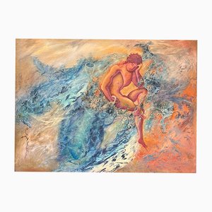 José Gerson, Drowned in Thought, 1992, Oil on Masonite