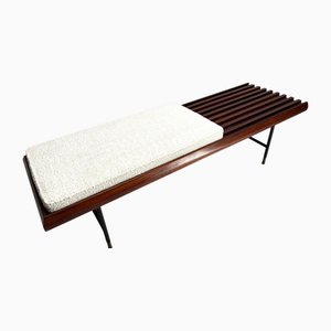 Mid-Century Italian Wooden Bench attributed to Dassi, 1950s