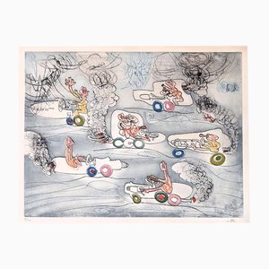 Roberto Matta, ¡Oh! Tomobiles, años 70, Grabado