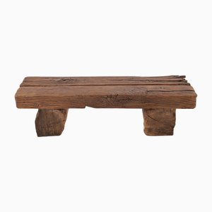 Brutalist Bench in Oak by Logniture