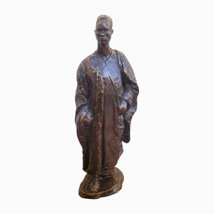 EA Leroy, Cameroonian Woman, Early 20th Century, Bronze