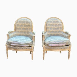 Set of French Bergere Armchairs, 1900