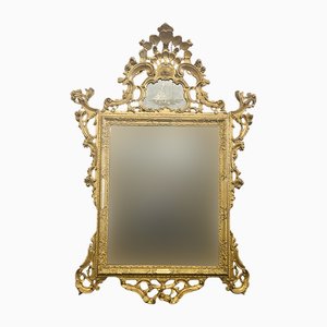 Large Gilded Wooden Mirror, 1960s