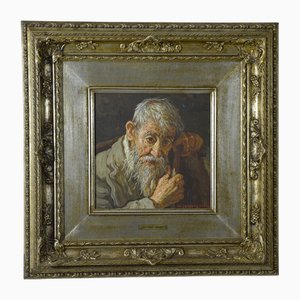 Alfonso Grassi, Vecchia Serena, Huile sur Panneau