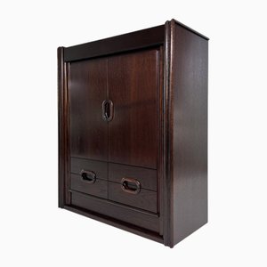 Vintage Storage Unit in Dark Oak, 1970s