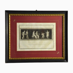 Nicolò Billy, Figuras clásicas, Grabado en placa de cobre, 1757