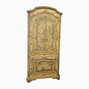 Corner Cabinet in Lacquered and Gilded Wood