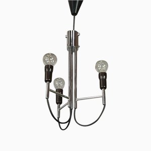 Lampe à Suspension en Chrome par Gino Sarfatti, 1960s
