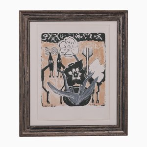 Erich Heckel, Still Life with Tulips, 1953, Lithograph