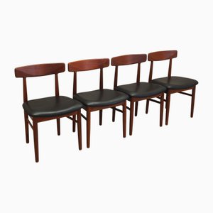 Danish Teak Chairs by Henning Kjærnulf for Bruno Hansen, D960s, Set of 4