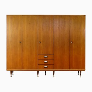 Armoire à Cinq Portes Mid-Century Scandinave en Teck, 1960s