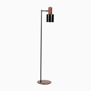 Vintage Kupfer Stehlampe Modell Studio von Jo Hammerborg für Fog & Mørup, Dänemark, 1960er