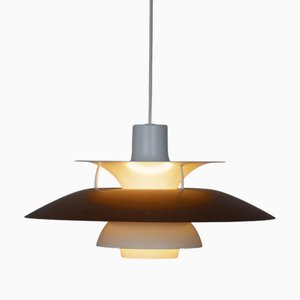 Dänische Kupfer Lampe PH 5 von Poul Henningsen für Louis Poulsen, 1966