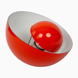 Lampada Flowerpot vintage di Verner Panton per Louis Poulsen, Danimarca, 1968