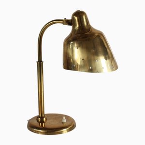 Scandinavian Flexible Desk Lamp in Brass in the style of Paavo Tynell by Bent Karlby for Fog & Mørup, 1930