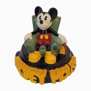 Vintage Mickey Mouse aus Keramik in His Reading Chair von Demons & Merveilles, Frankreich, 1990er