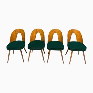 Antonín Šuman Chairs in Original Green Fabric by Antonín Šuman for Tatra, Czechoslovakia, 1970s, Set of 2
