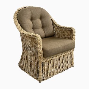 Wandelbarer Stuhl aus Rattan und Korbgeflecht