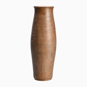 Steingut Vase von Annie Fourmanoir, 1970er