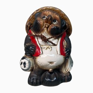 Vintage Ceramic Tanuki Figurine, 1960s