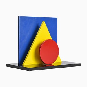 Lackierte Holz Splash Skulptur von Robert-Jean Chapuis, 1980