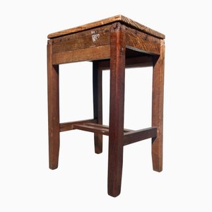 Tabouret Minimaliste en Bois, Japon, 1930s