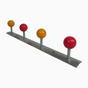 Wall Coat Rack with Colored Balls, 1950s