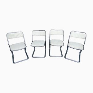 Vintage Steel Chairs, 1970s, Set of 4
