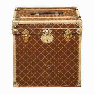 Baule di cappello con monogramma a diamante, metà XIX secolo