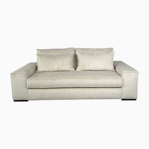 Vintage Beige Corduroy Sofa