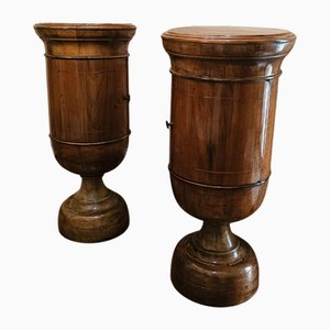 Comodini a forma di calice, anni '70, set di 2