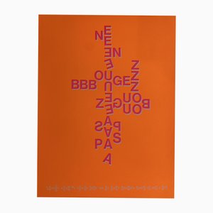 Lithograph Poster by Yaacov Agam, 1966