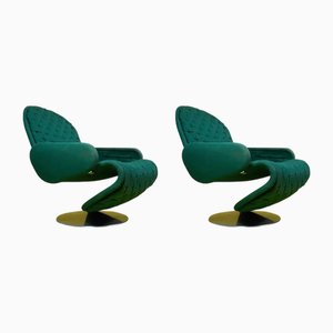 Set de Chaises 1-2-3 Deluxe Vintage par Verner Panton pour Fritz Hansen, 1970s