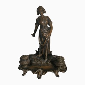 Vintage Double Inkwell, 1920s