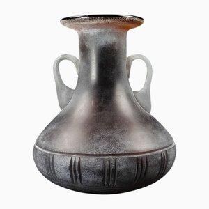 Murano Cut Glass Amphora Vase, 1960