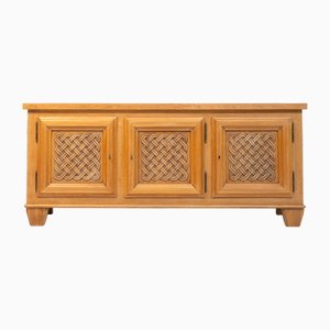 Midcentury Modern French Oak Sideboard, 1950s