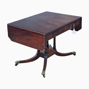 Mesa auxiliar Regency antigua de caoba, 1825