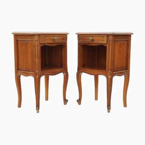 Vintage Cherry Nightstands, Set of 2