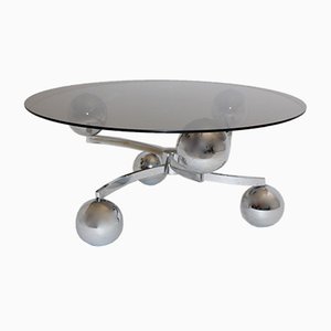 Table Basse Sputnik Chromée, 1970s